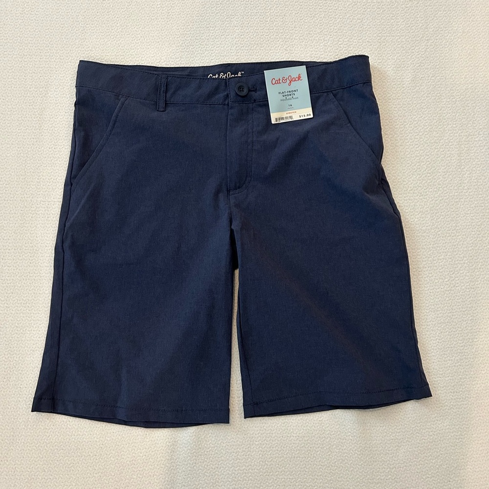 Cat&Jack Girl’s Flat-Front Adjustable Shorts Size 16